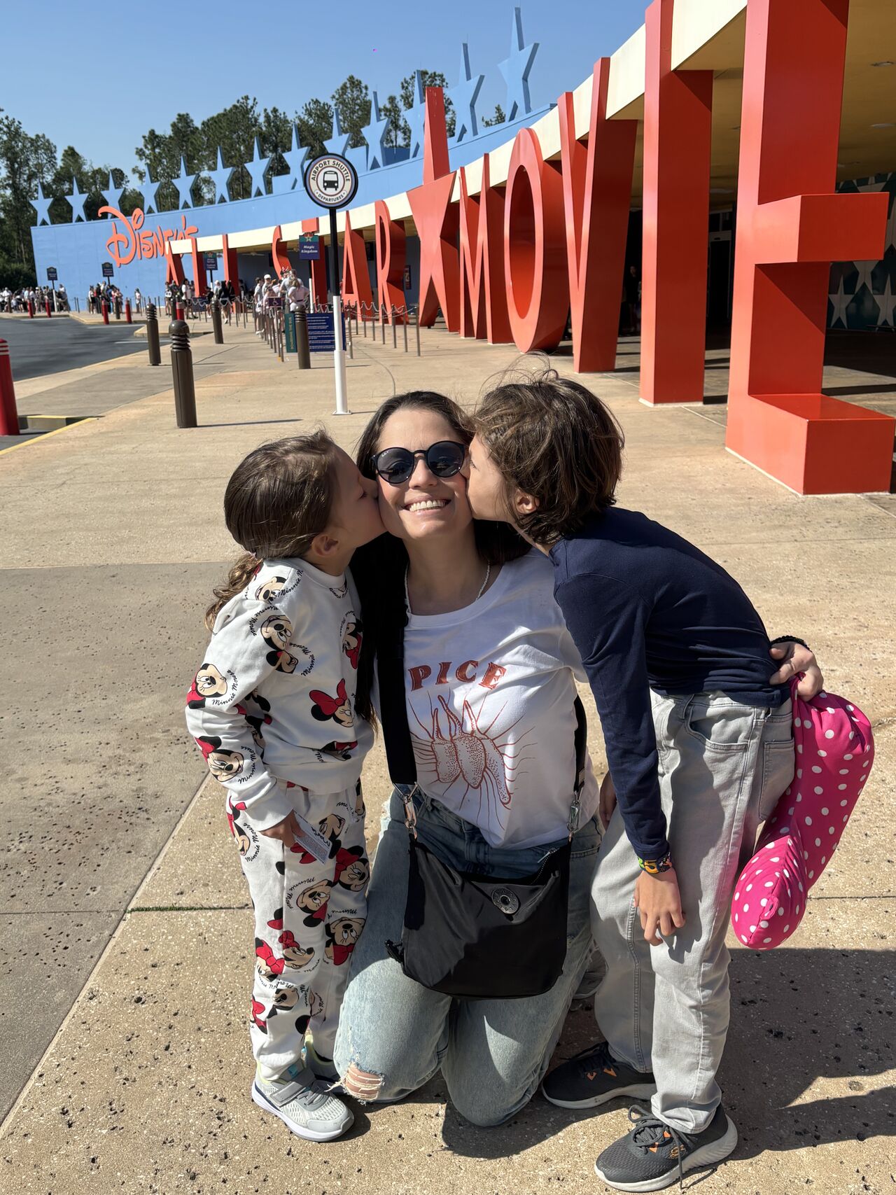 Diana con sus hijos